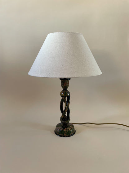 Vintage Kashmir Lacquered Lamp