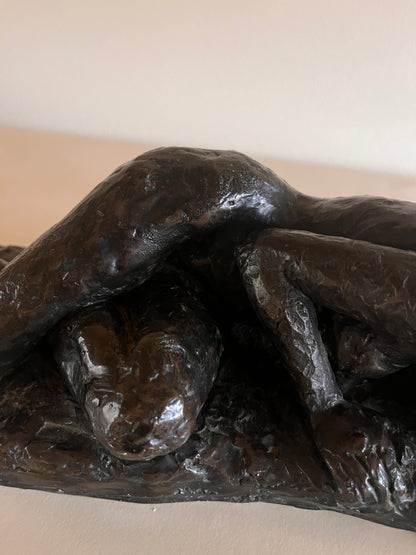 Plaster Sculpture of Resting Nude