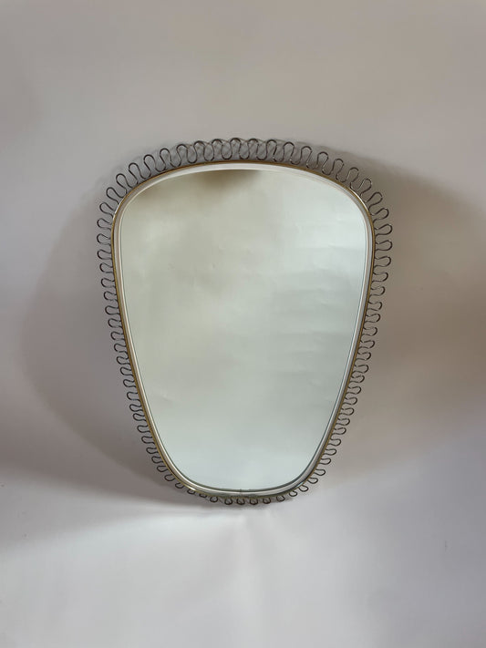 Mid-Century Brass Mirror. Joseph Frank