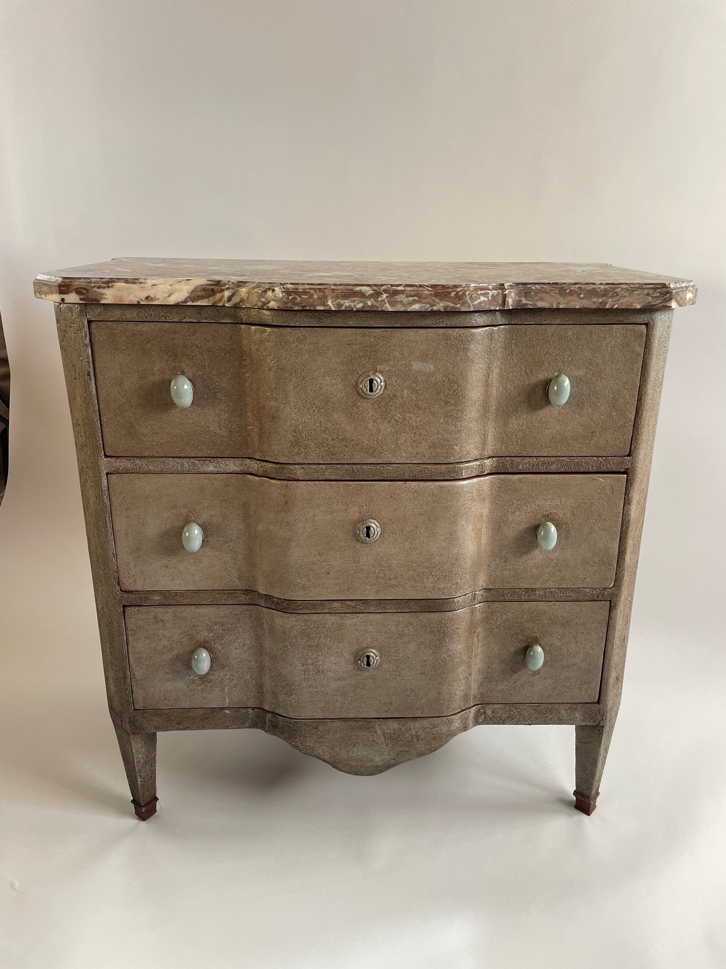 19th Century French Marble Topped Chest