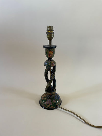 Vintage Kashmir Lacquered Lamp