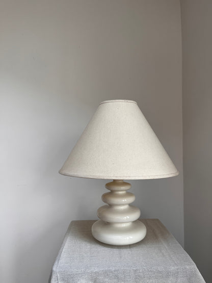 Mid Century Ceramic Lamp and Shade