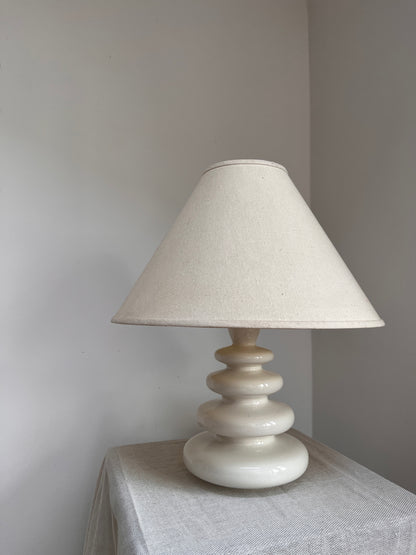 Mid Century Ceramic Lamp and Shade