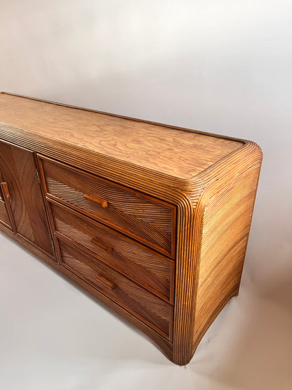 Vintage American Pencil Reed Sideboard.