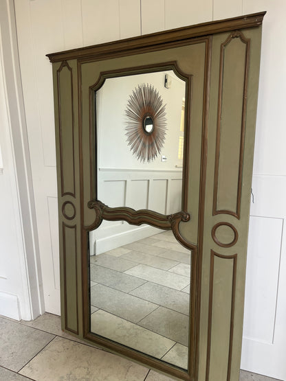 Large Antique French Trumeau Mirror