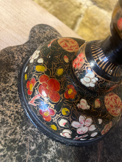 Vintage Kashmir Lacquered Lamp