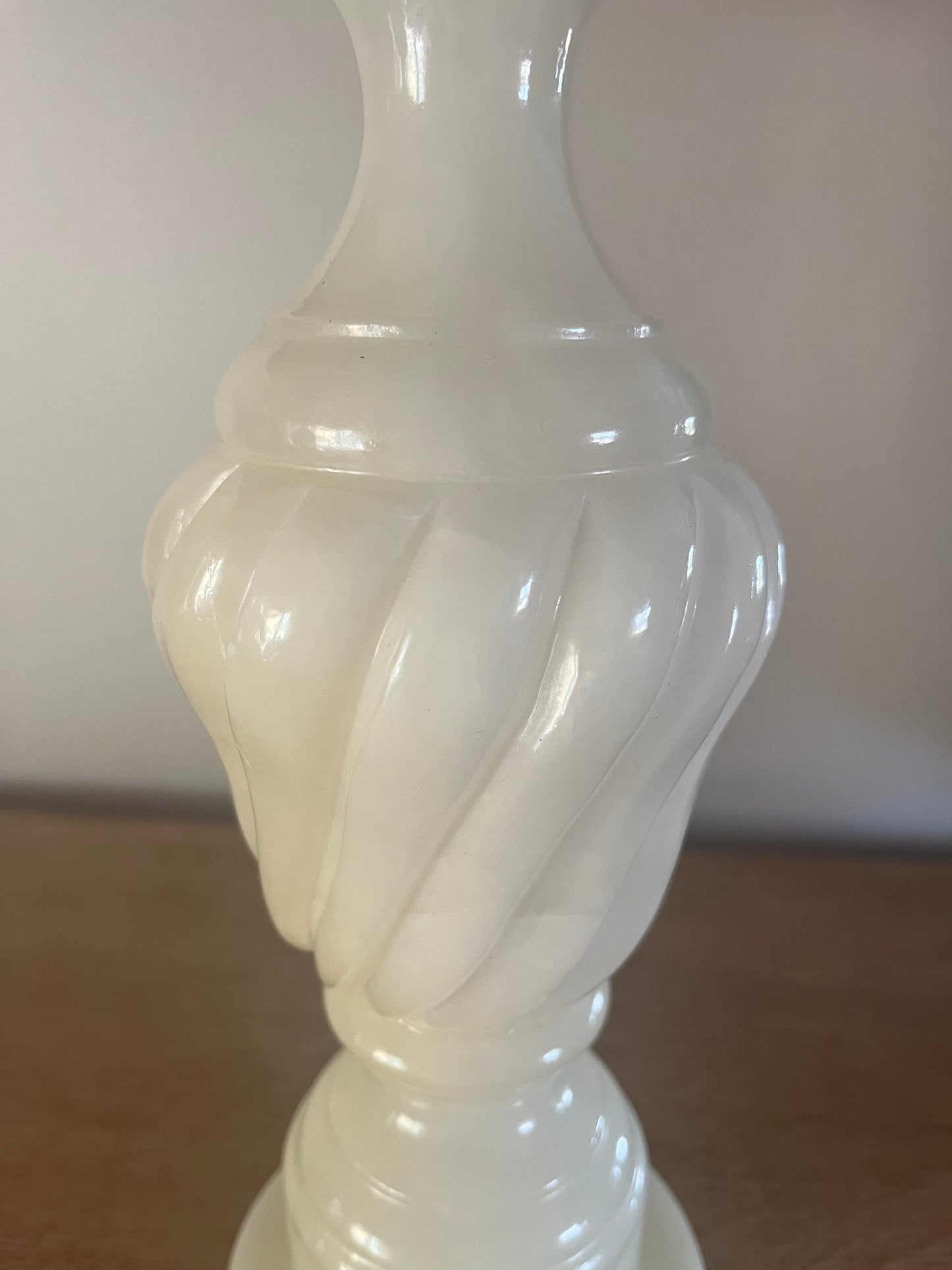 Pair of Vintage Alabaster Lamps