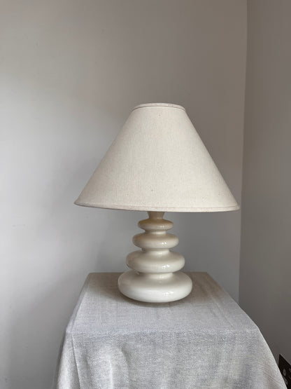 Mid Century Ceramic Lamp and Shade