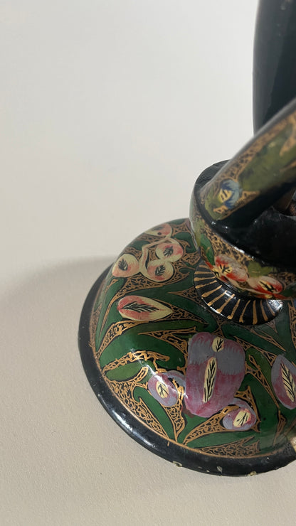 Vintage Kashmir Lacquered Lamp