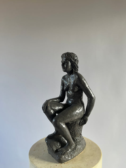 Glazed Danish Sculpture of Female Nude