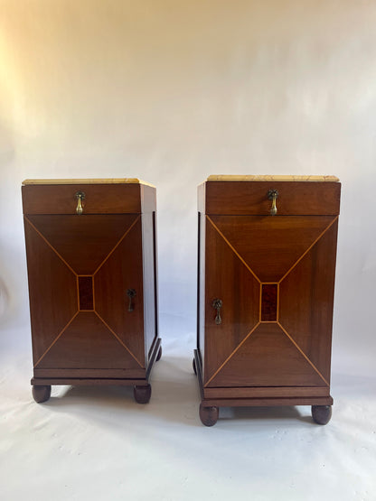 French Art Deco Bedside Tables