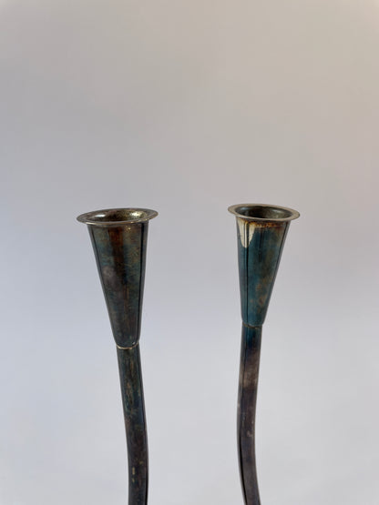 Pair Mid-century German Candleholders (BBI)