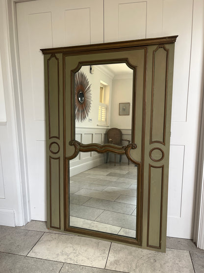 Large Antique French Trumeau Mirror