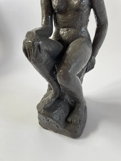 Glazed Danish Sculpture of Female Nude