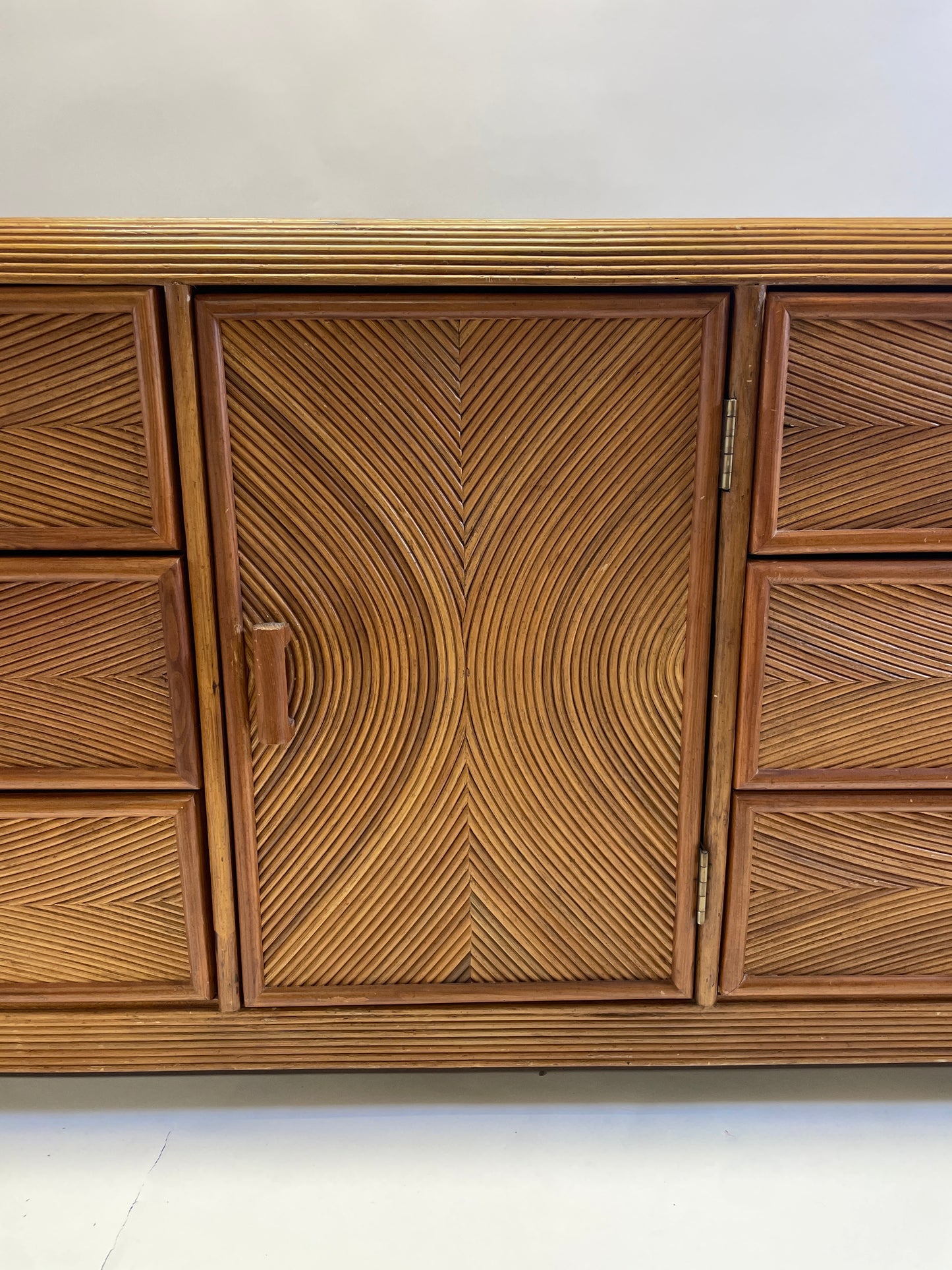 Vintage American Pencil Reed Sideboard.