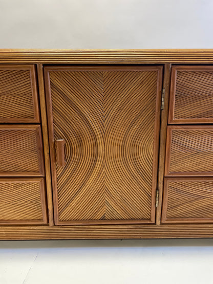 Vintage American Pencil Reed Sideboard.