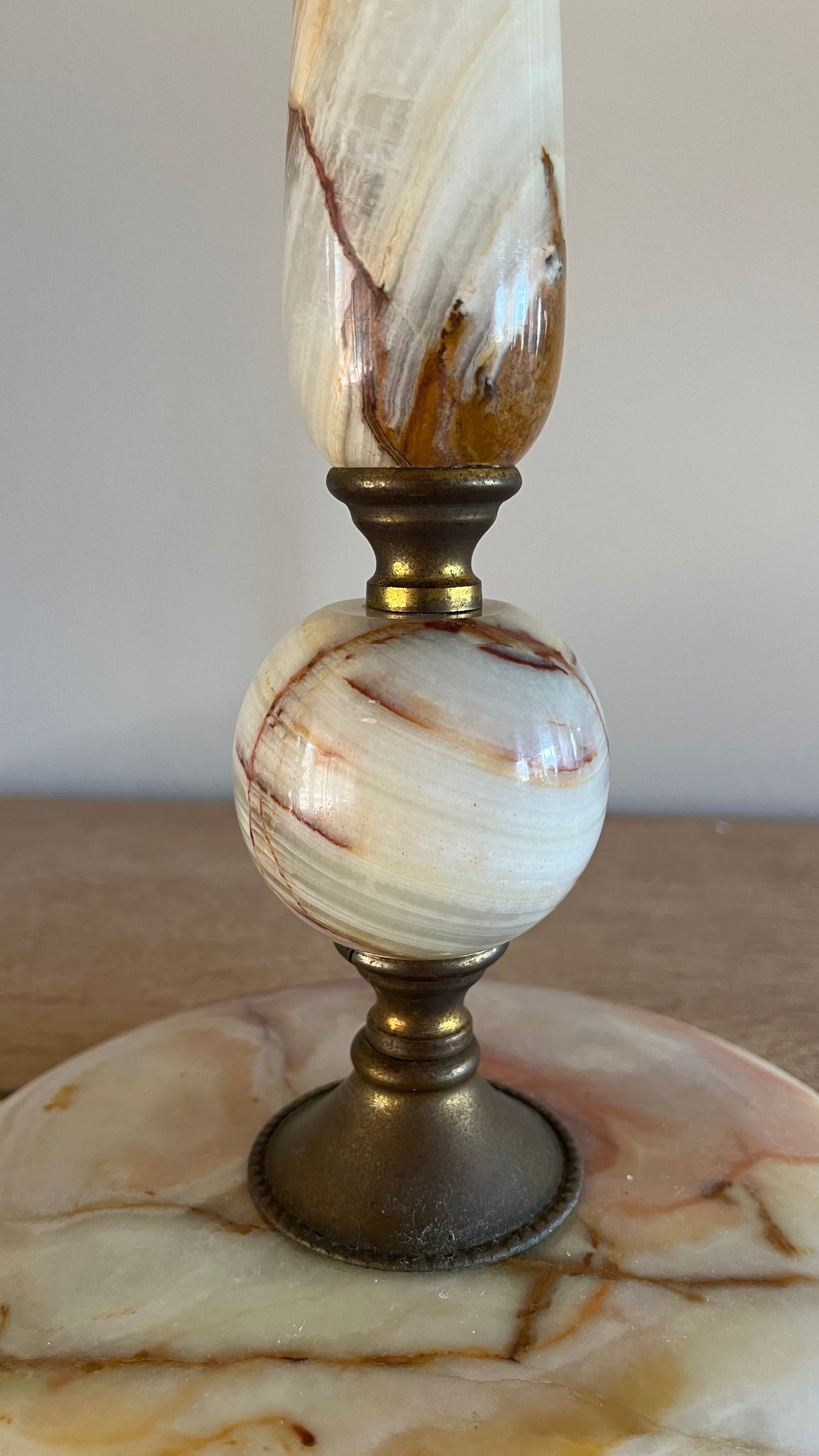 Vintage Onyx Table Lamp