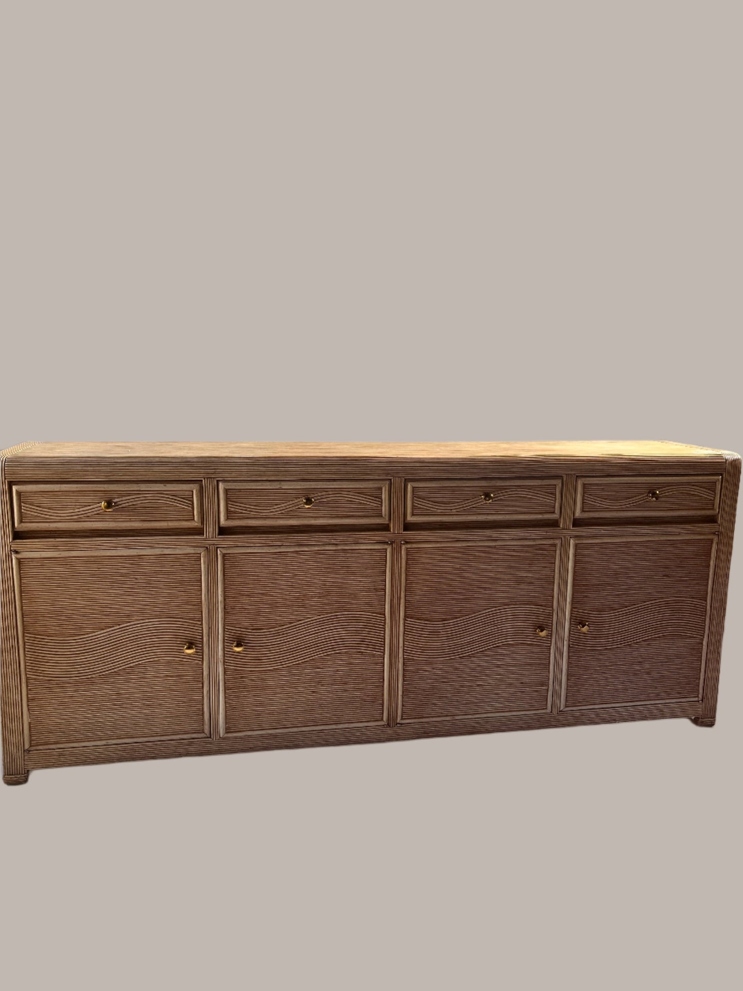 Vintage French Pencil Reed Sideboard