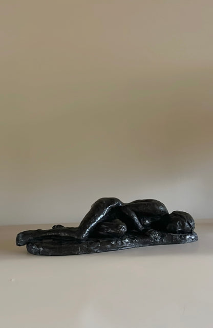 Plaster Sculpture of Resting Nude