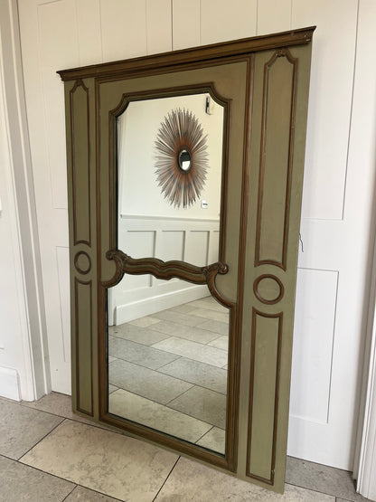 Large Antique French Trumeau Mirror