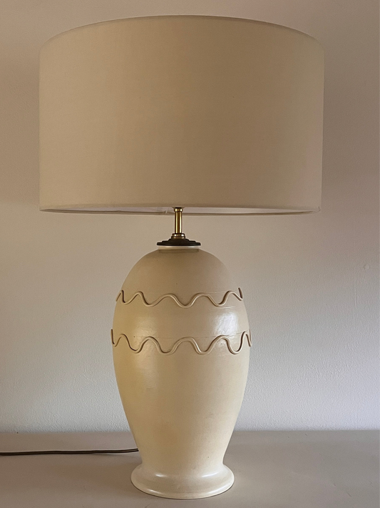 Large French Ceramic Lamp C.1980