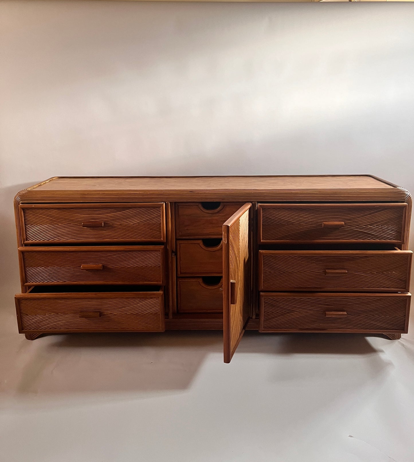 Vintage American Pencil Reed Sideboard.