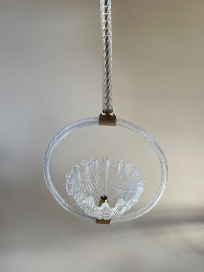 1930s Barovier and Toso Murano Pendant Light