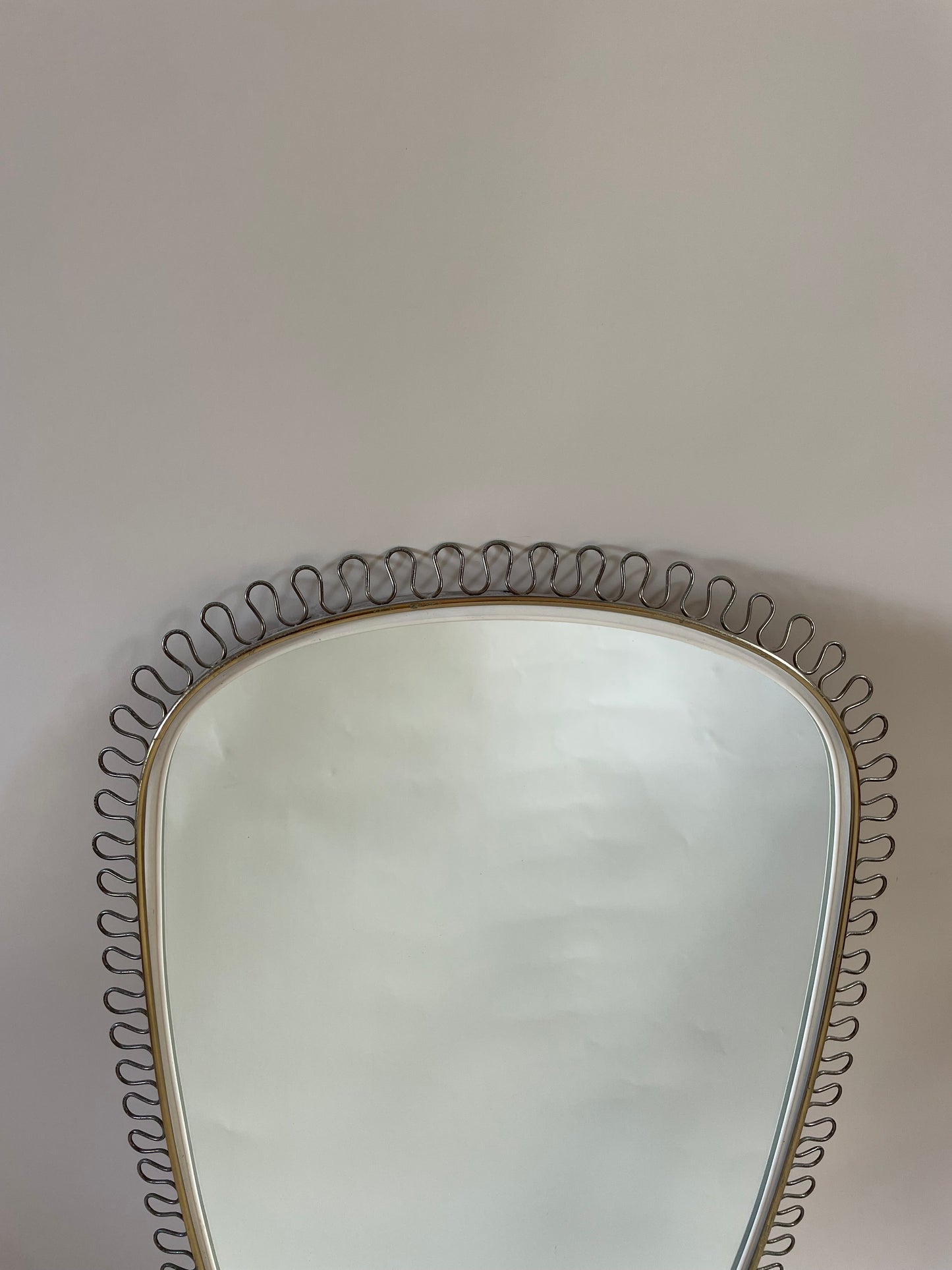 Mid-Century Brass Mirror. Joseph Frank