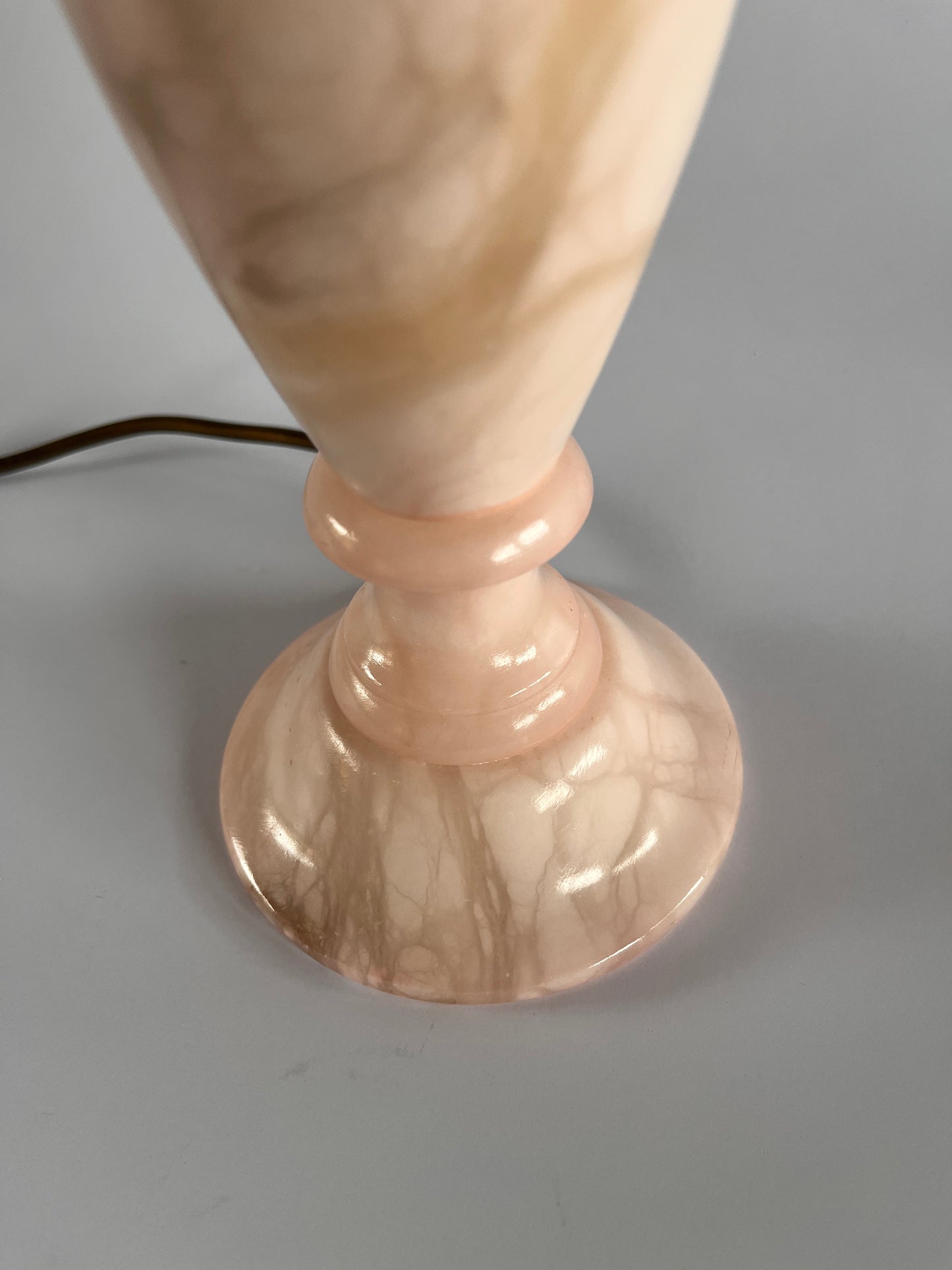 Vintage Pink Marble Table Lamp