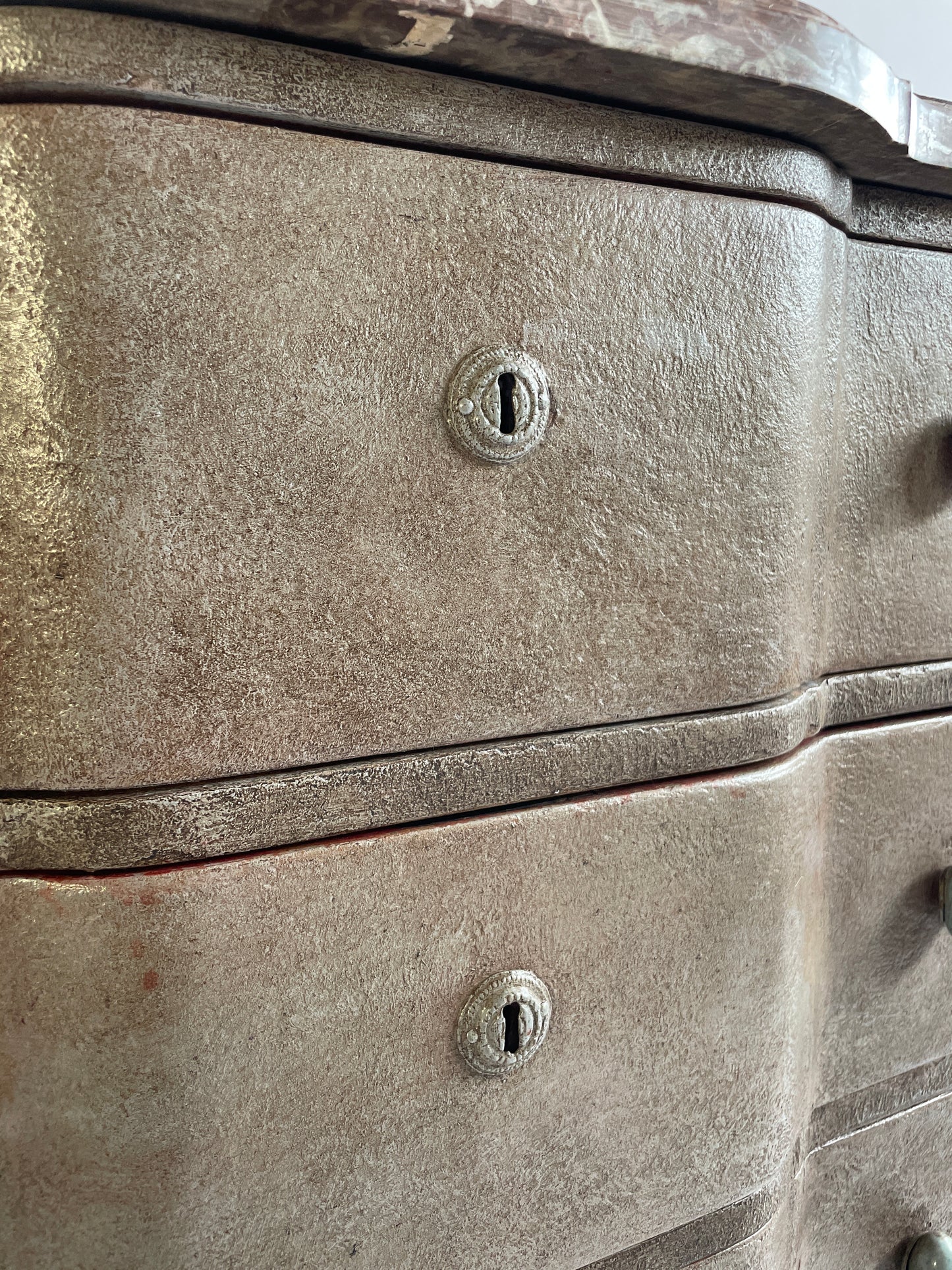 19th Century French Marble Topped Chest