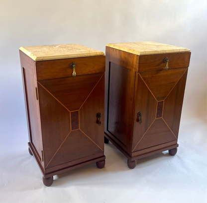 French Art Deco Bedside Tables