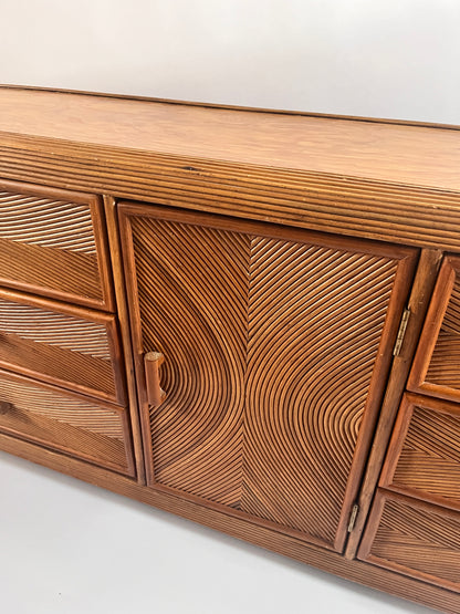 Vintage American Pencil Reed Sideboard.