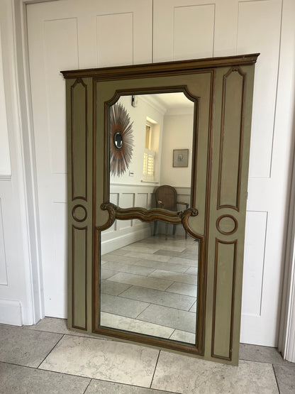 Large Antique French Trumeau Mirror