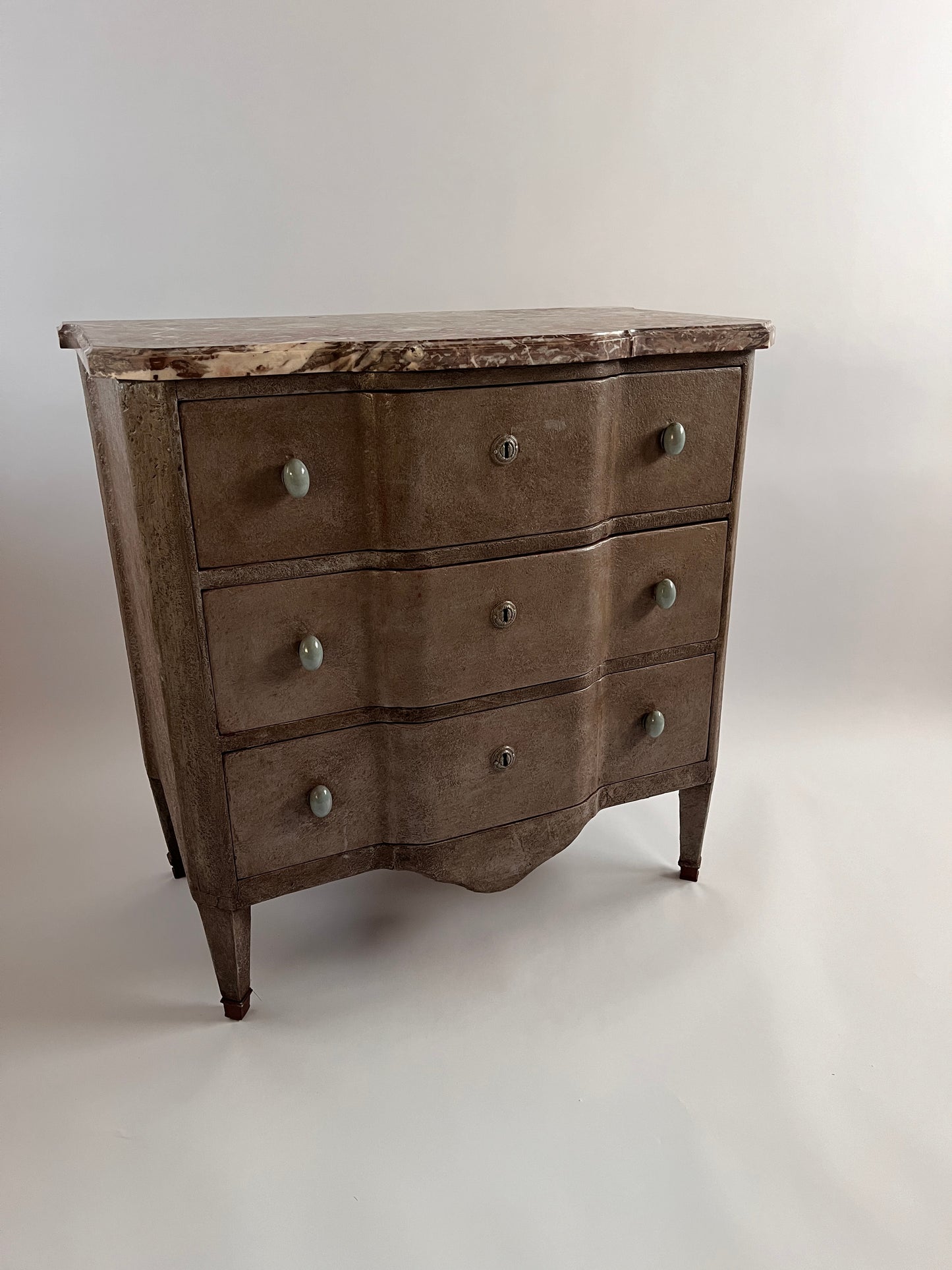 19th Century French Marble Topped Chest