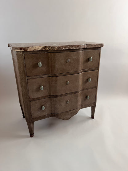 19th Century French Marble Topped Chest