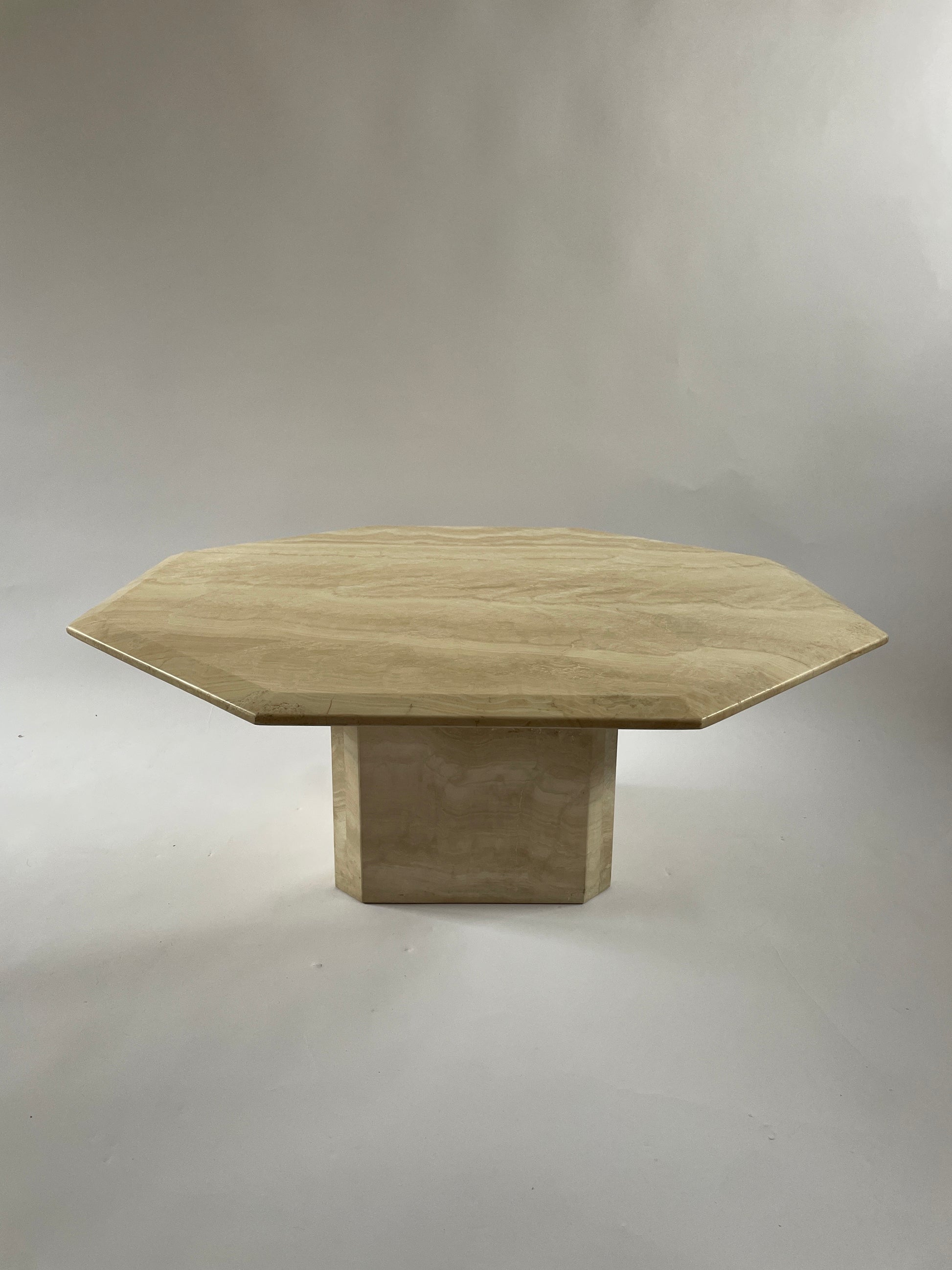 vintage travertine coffee table