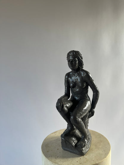 Glazed Danish Sculpture of Female Nude