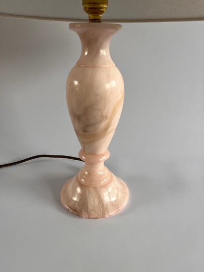 Vintage Pink Marble Table Lamp