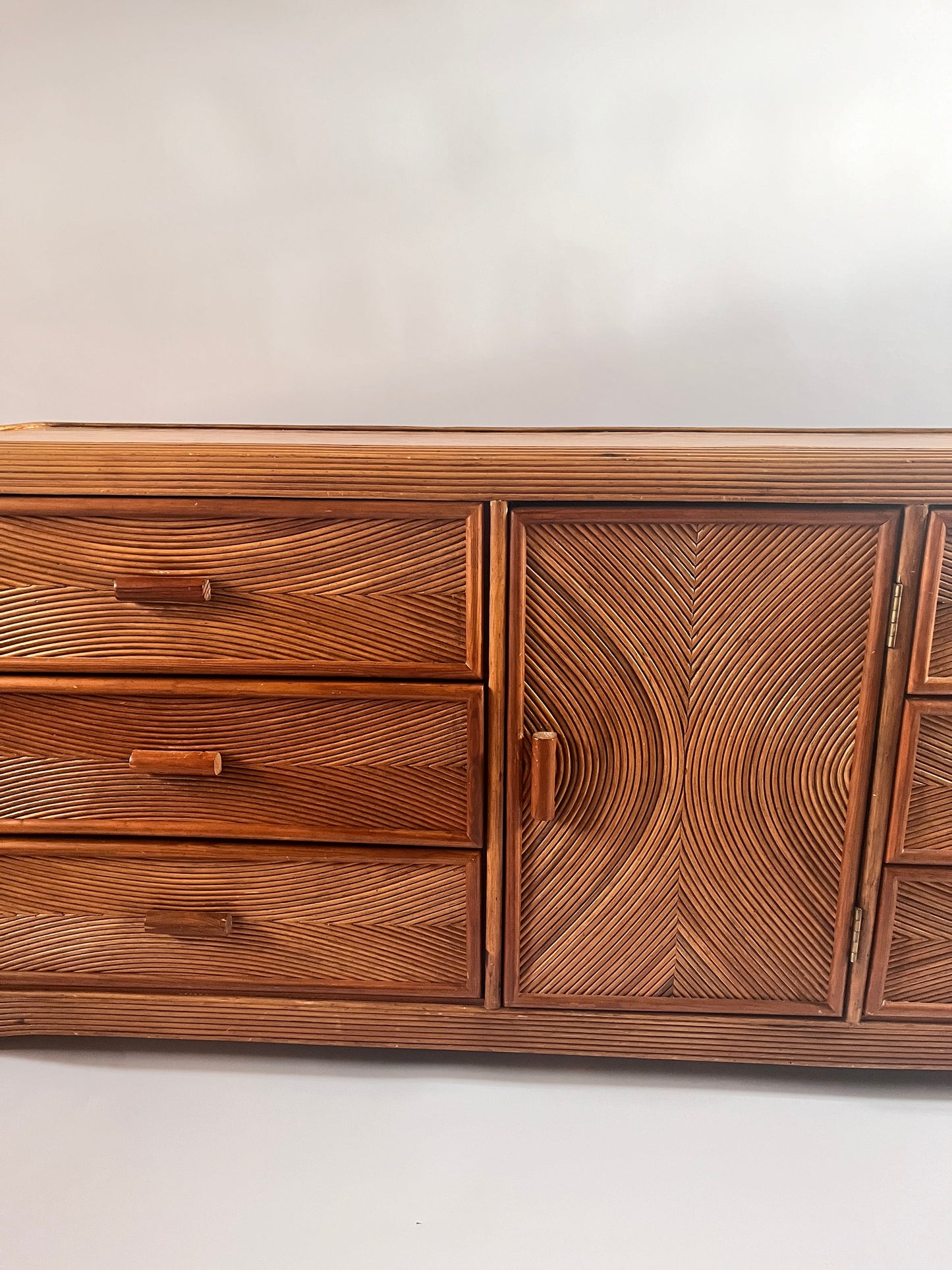 Vintage American Pencil Reed Sideboard.