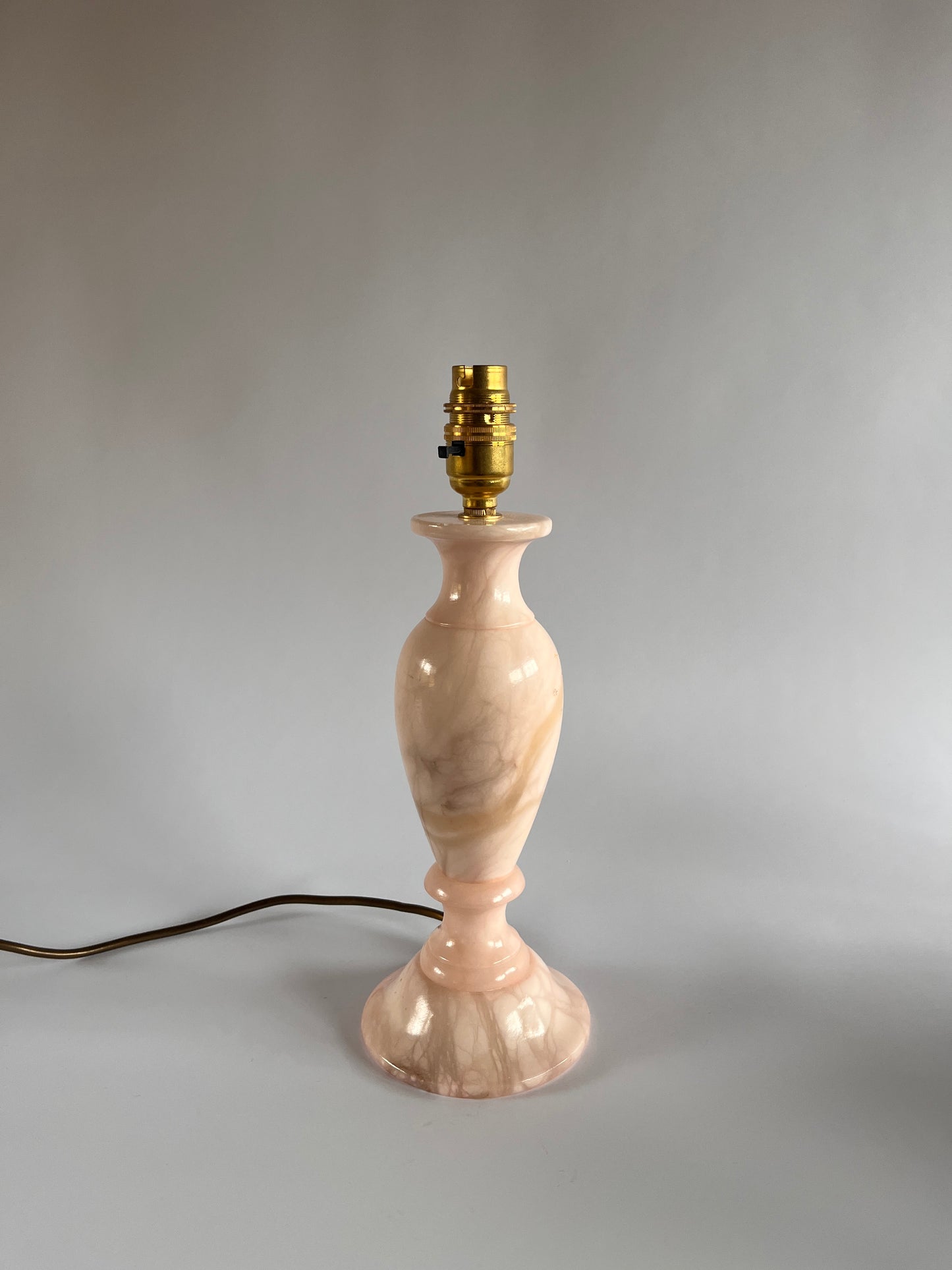 Vintage Pink Marble Table Lamp