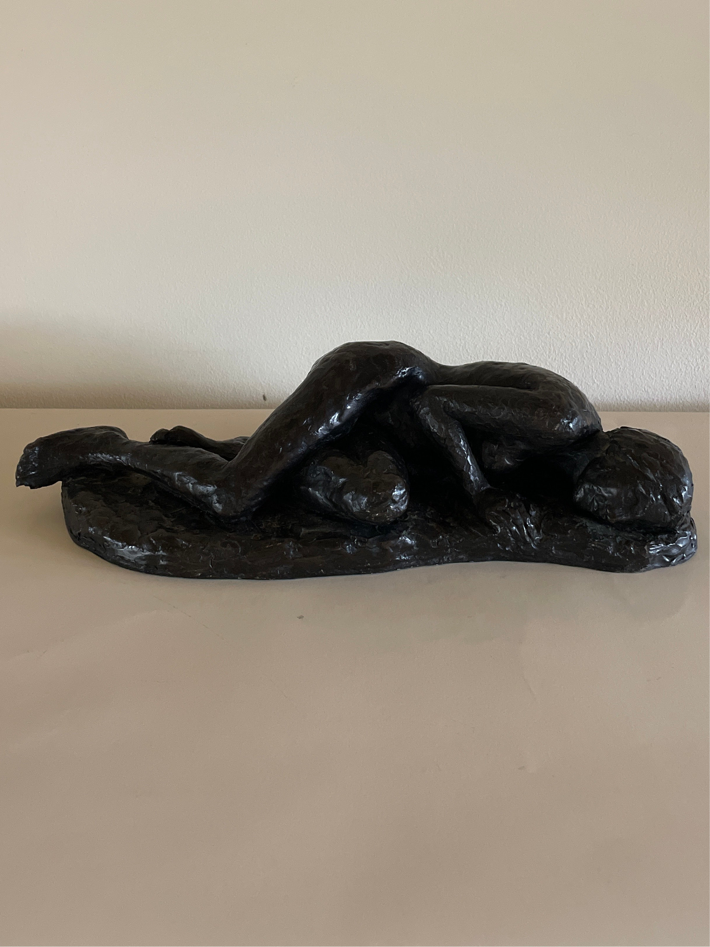 Plaster Sculpture of Resting Nude