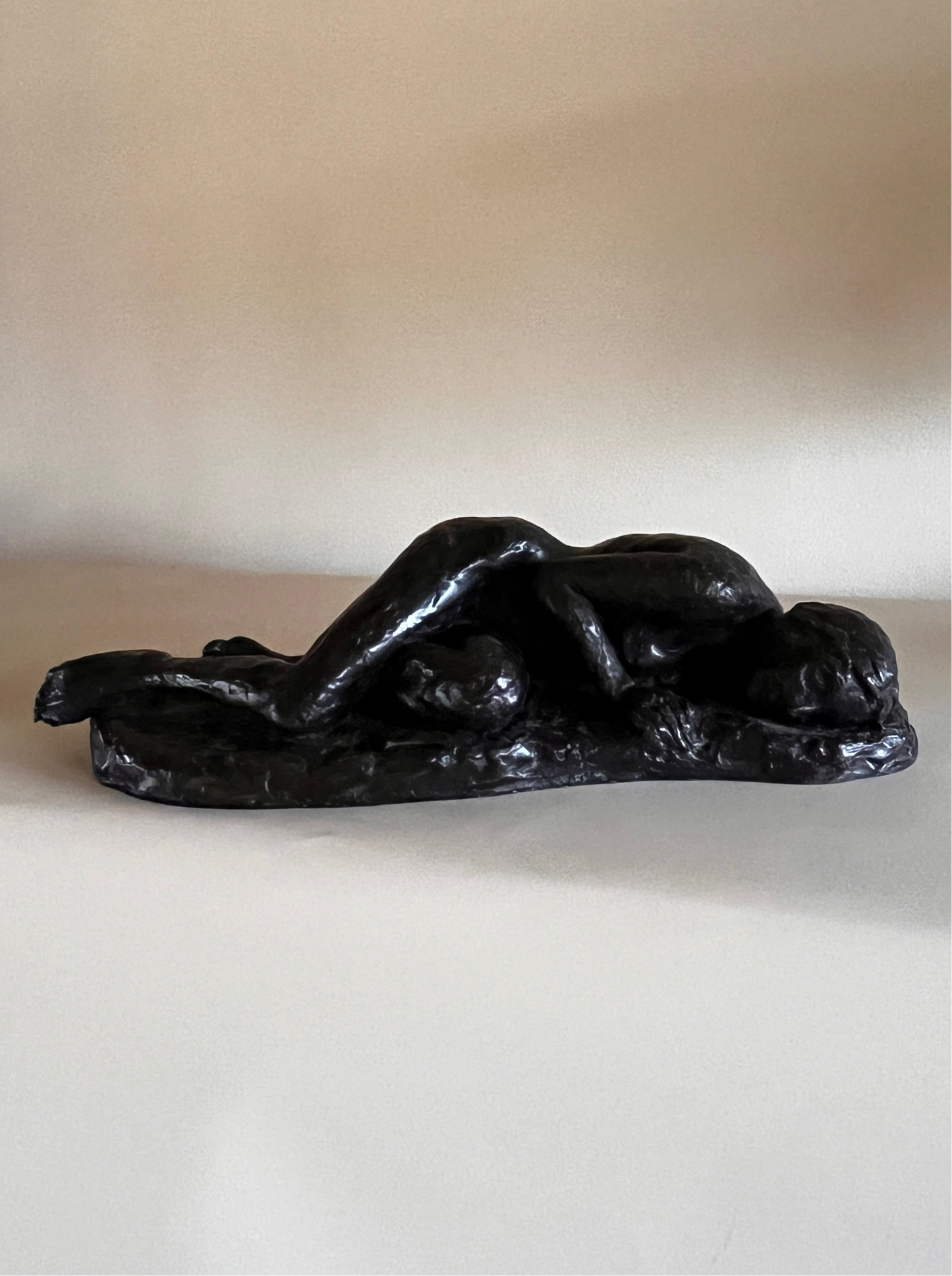 Plaster Sculpture of Resting Nude