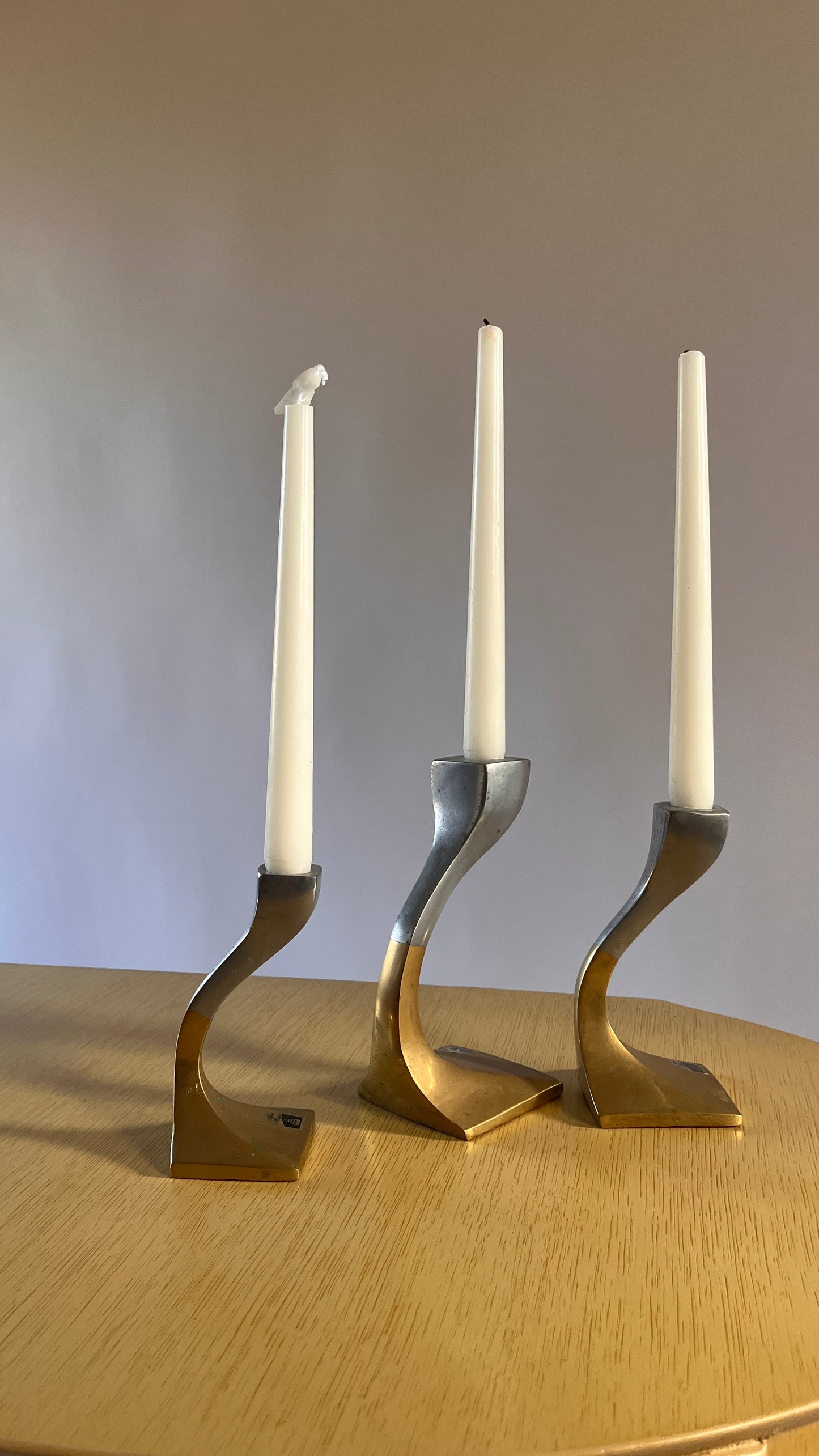 Trio of Mid-Century Alfonso Marquez Candleholders