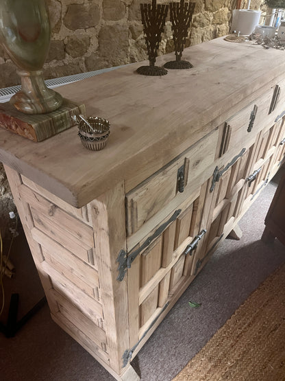 Antique Limed Oak Sideboard