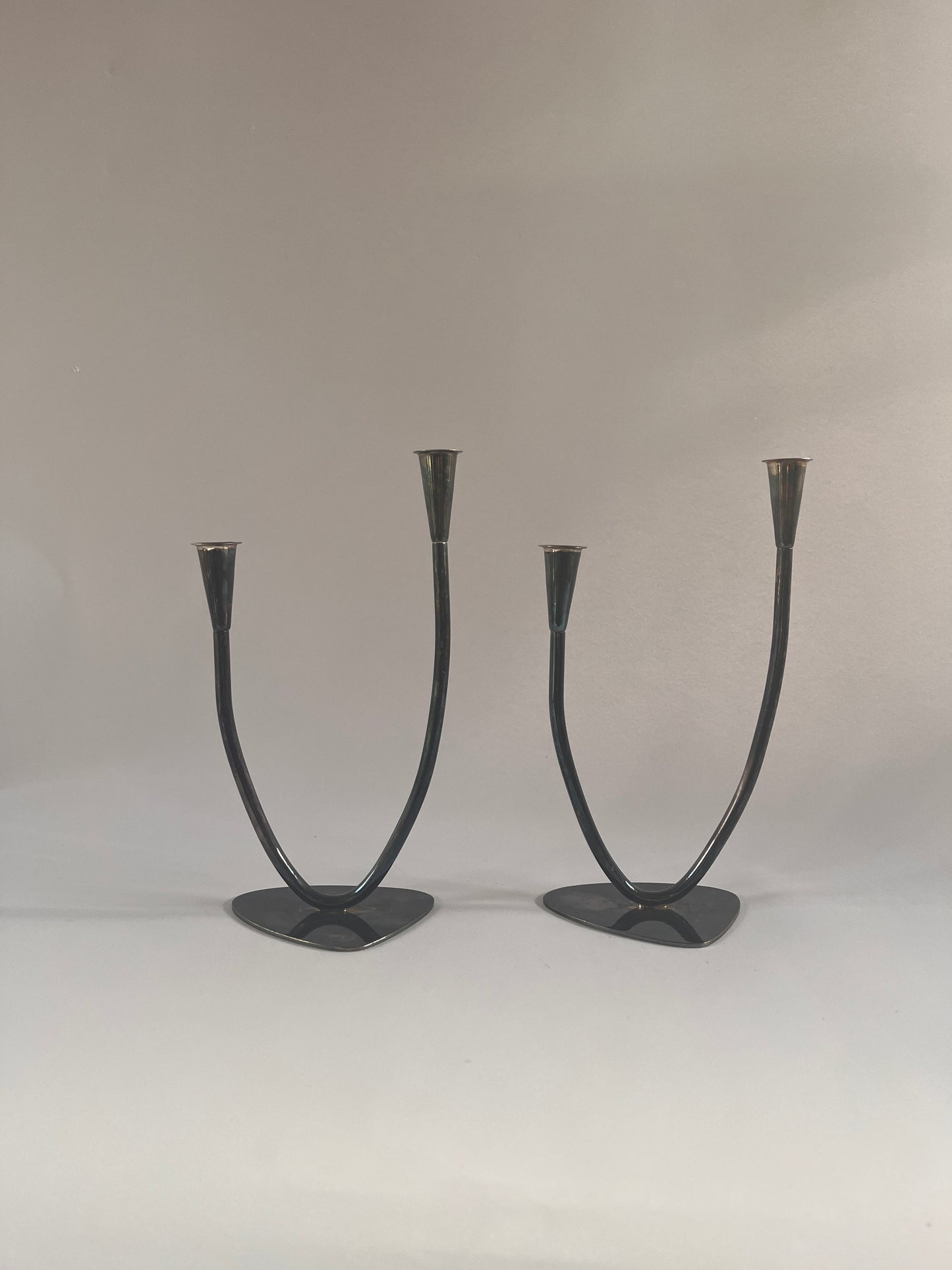 Pair Mid-century German Candleholders (BBI)