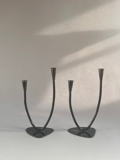 Pair Mid-century German Candleholders (BBI)