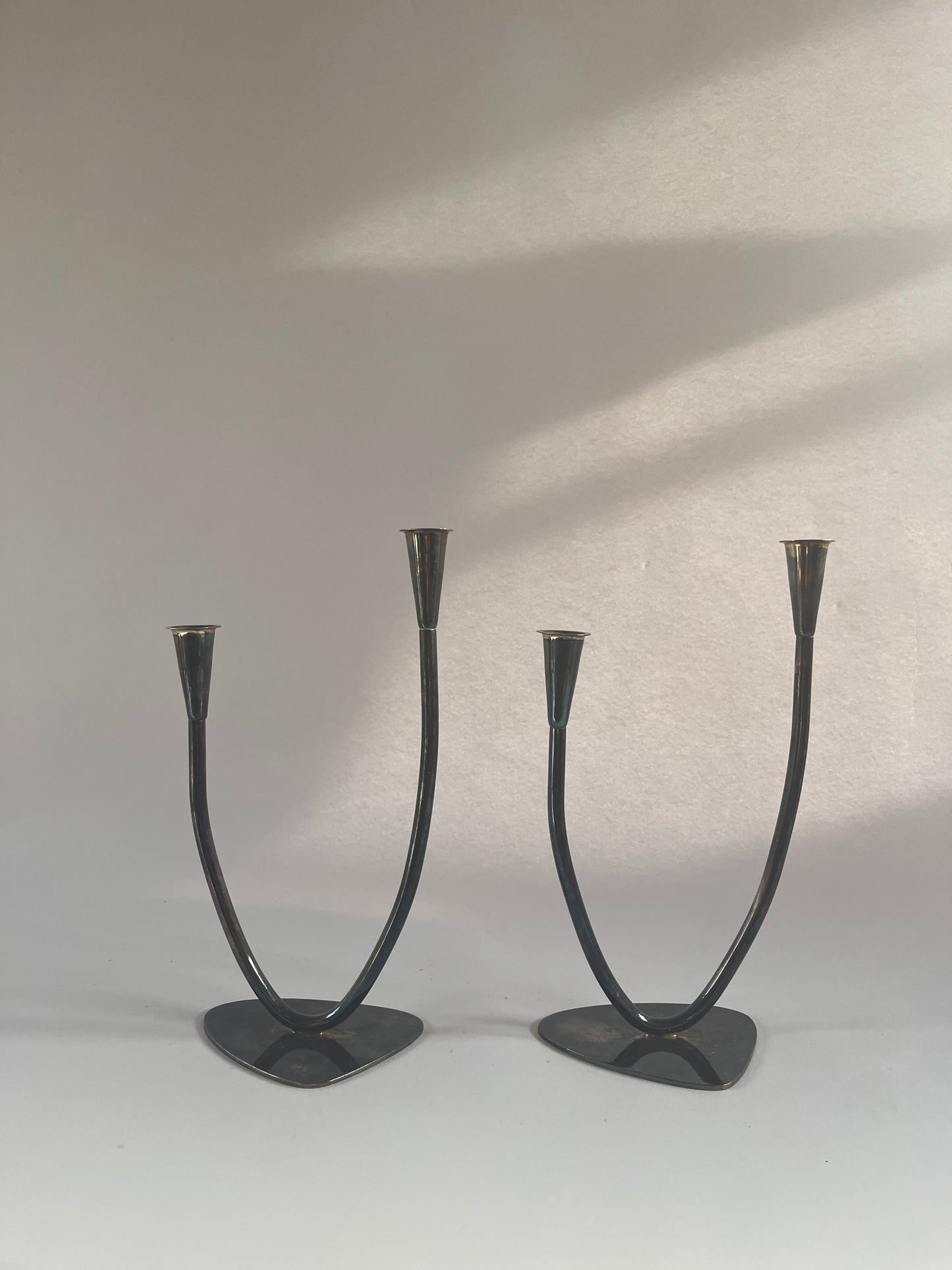 Pair Mid-century German Candleholders (BBI)