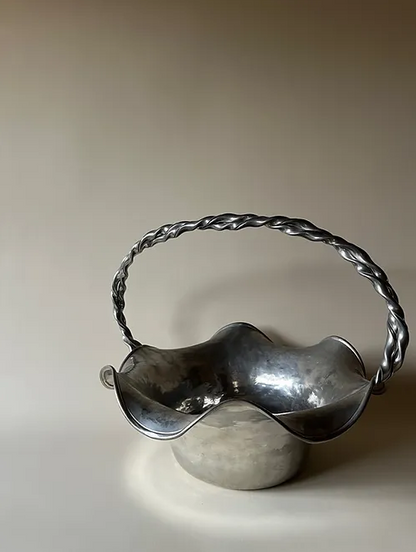 Polished Pewter Bowl by Jean Goardere