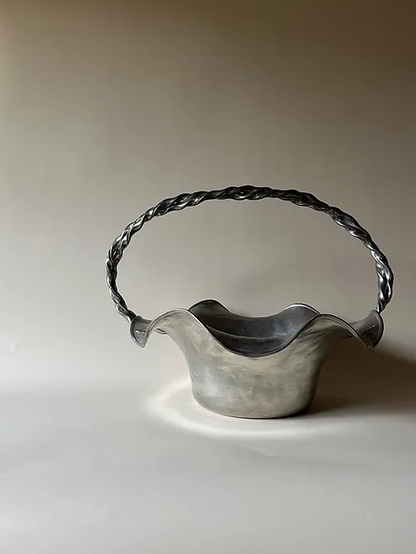 Polished Pewter Bowl by Jean Goardere