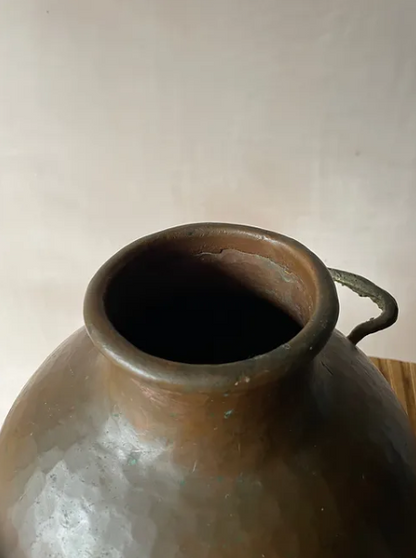 Early 20th Century Hammered Copper Vessel